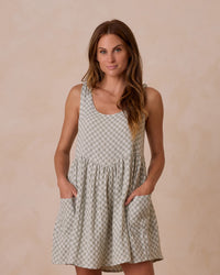 Summer Dress | Sage Check