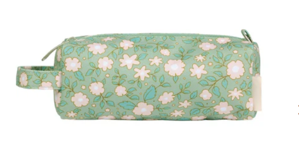 Pencil Case: Blossoms- Sage