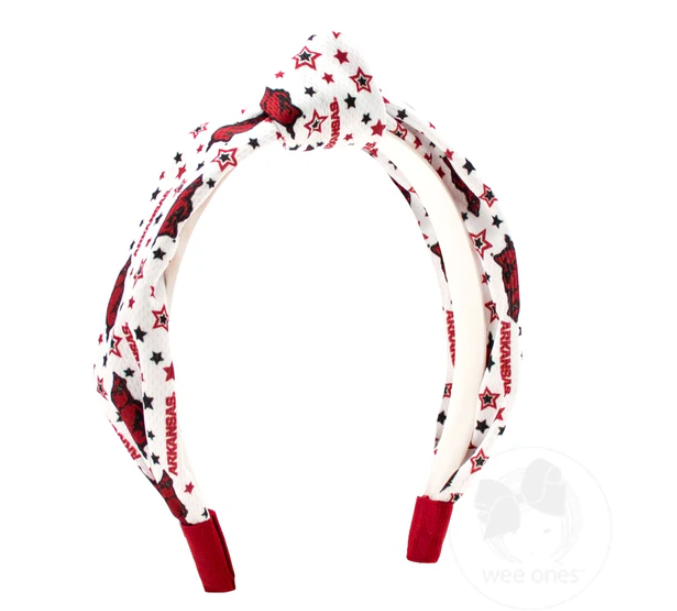 Arkansas Star Print Knot Headband