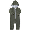 Blaine Hooded Knit Romper - Green