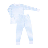 Checks Long Pajamas - Blue