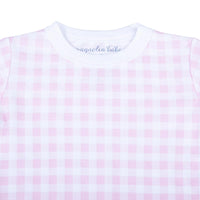 Checks Long Pajamas - Pink