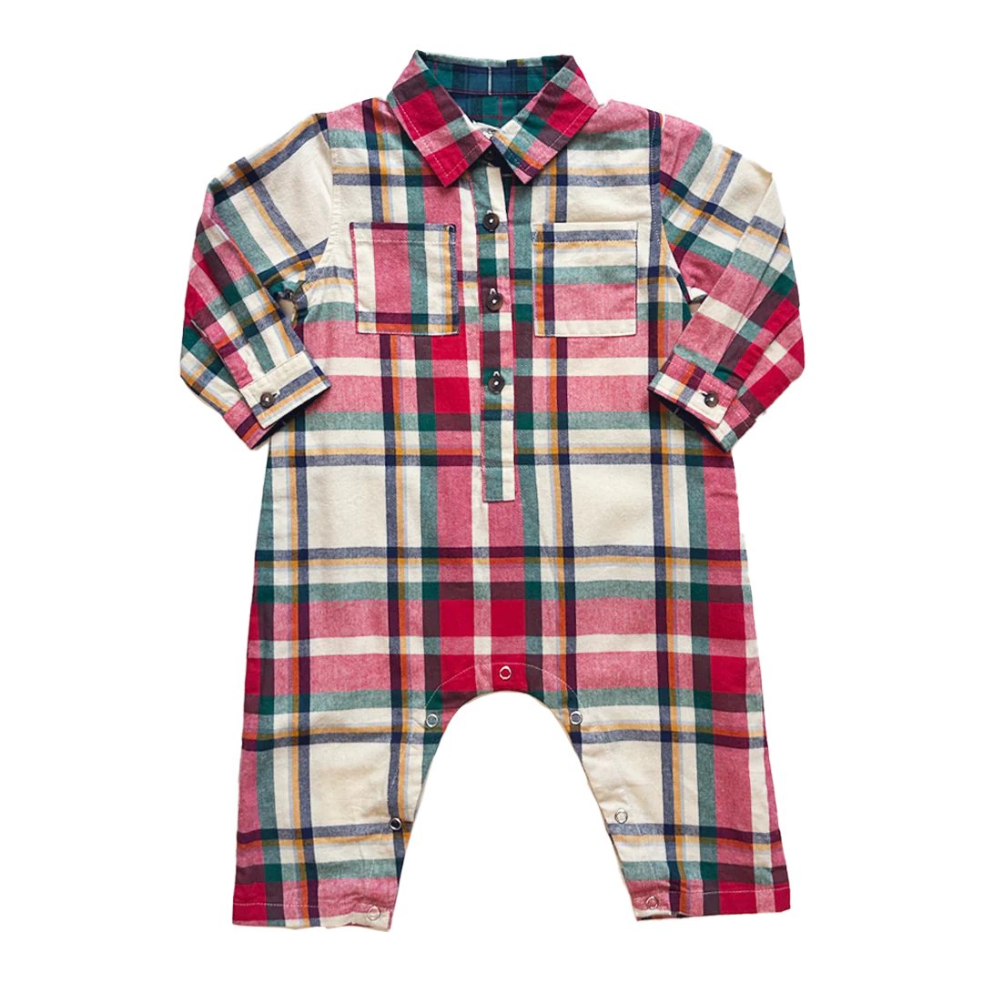 Baby Boys Easton Jumper - Holiday Tartan