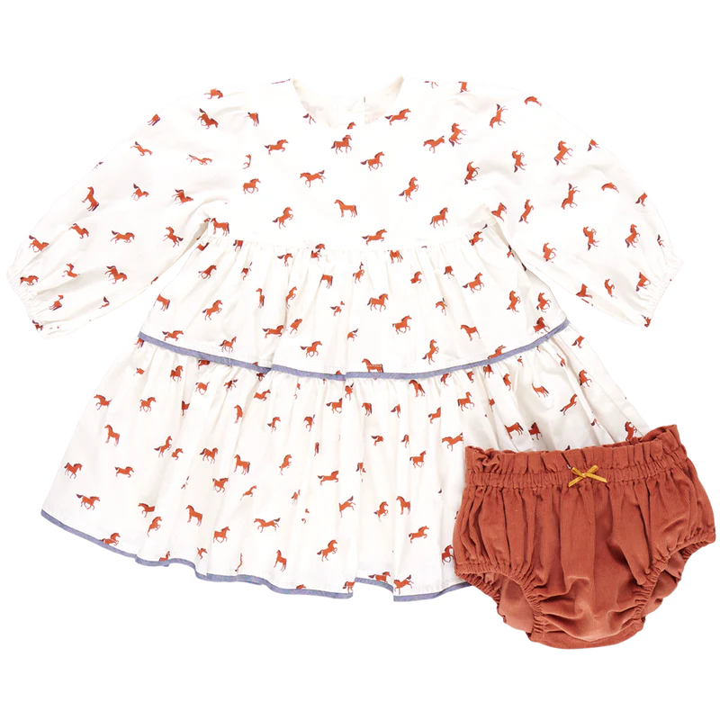 Baby Girls Julia Dress Set - Tiny Horses