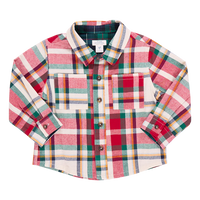 Boys Jack Shirt - Holiday Tartan