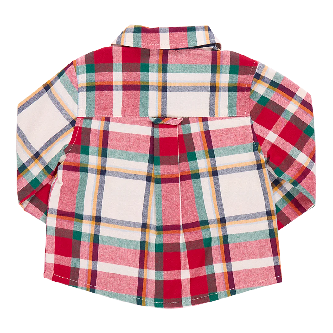 Boys Jack Shirt - Holiday Tartan