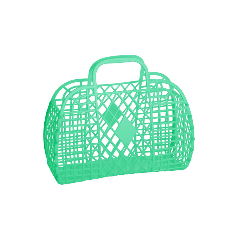 Small Retro Basket - Green