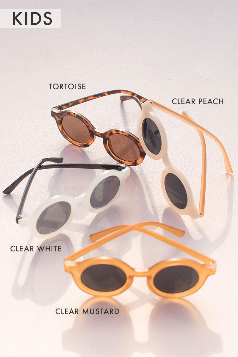 Toddler Round Sunglasses -  Tortoise