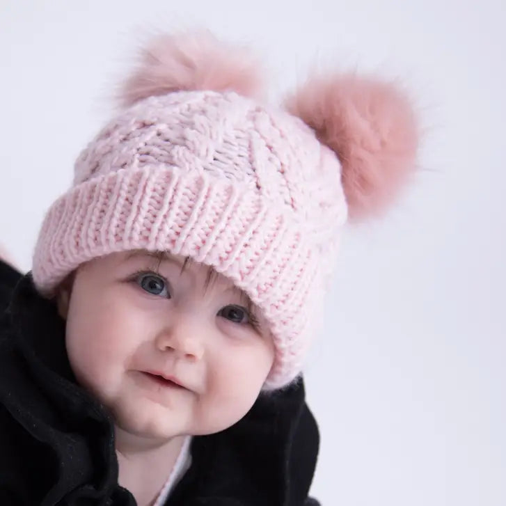 Blush Pink Fluffer Beanie