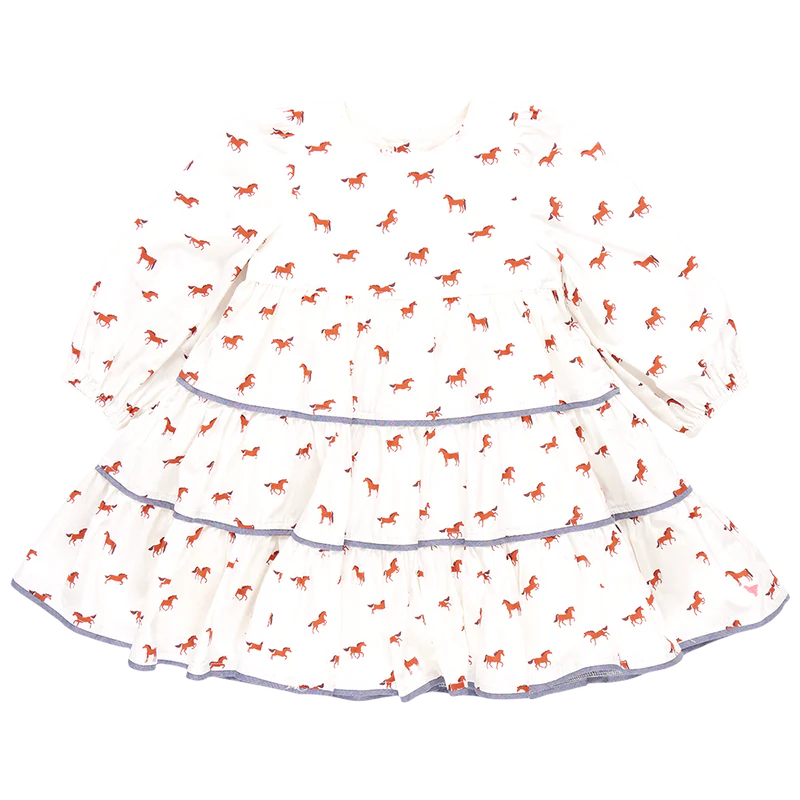 Girls Julia Dress - Tiny Horses