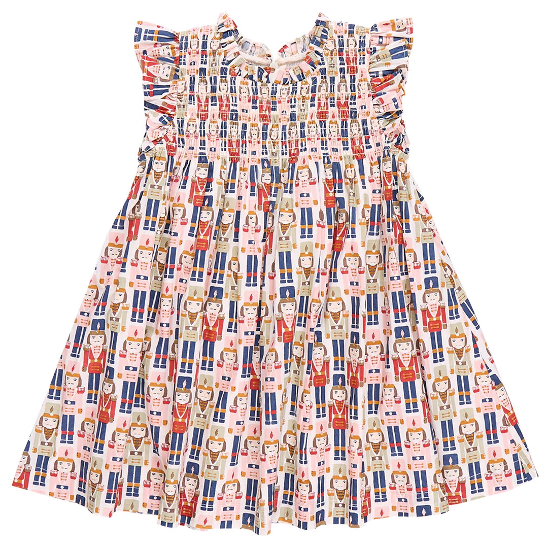 Girls Stevie Dress - Vintage Nutcracker