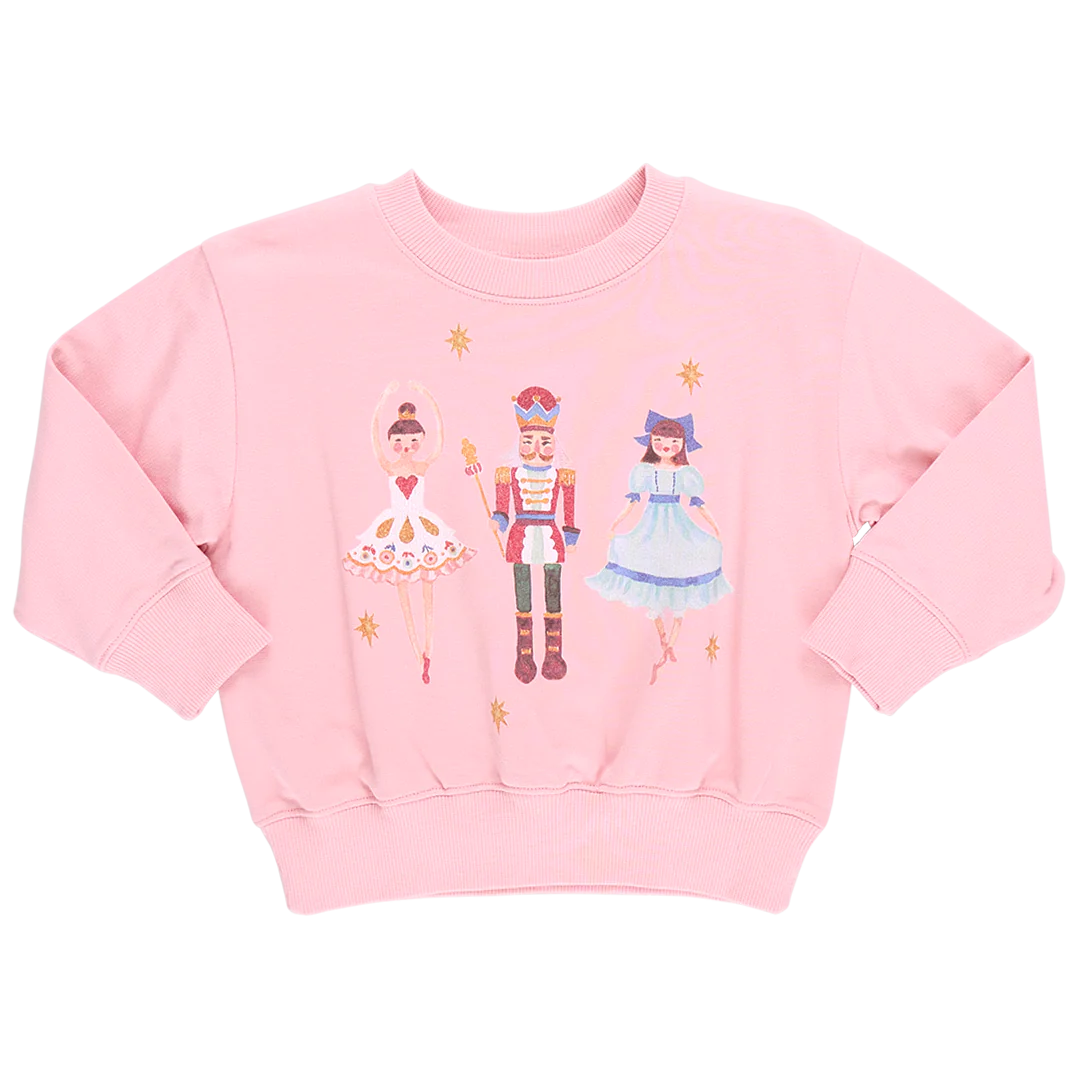 Girls Organic Sweatshirt - Nutcracker