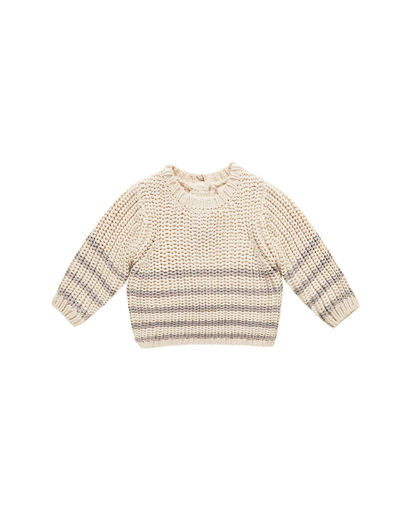 Rex Sweater || Fog Stripe