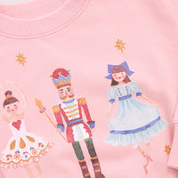 Girls Organic Sweatshirt - Nutcracker