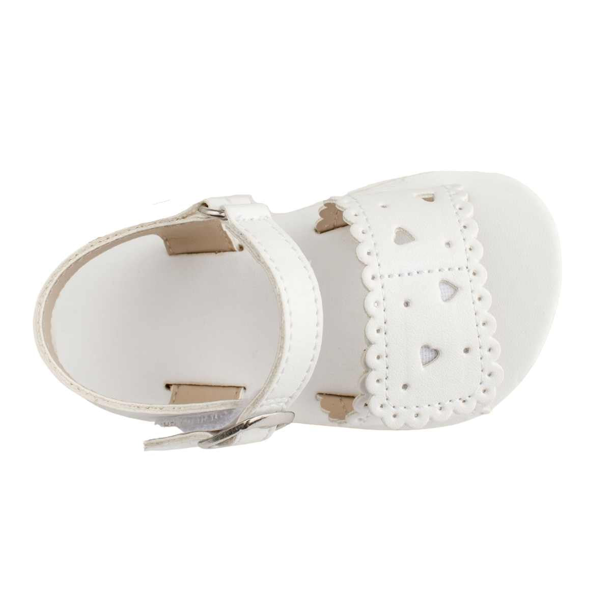 Patricia Infant White Double Closure Sandal