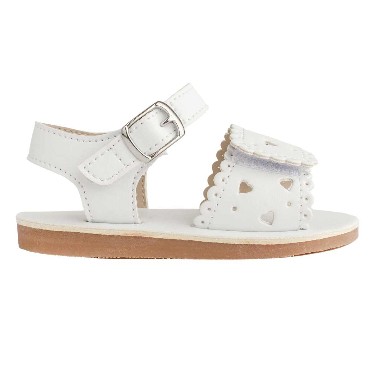 Patricia Toddler White Double Closure Sandal