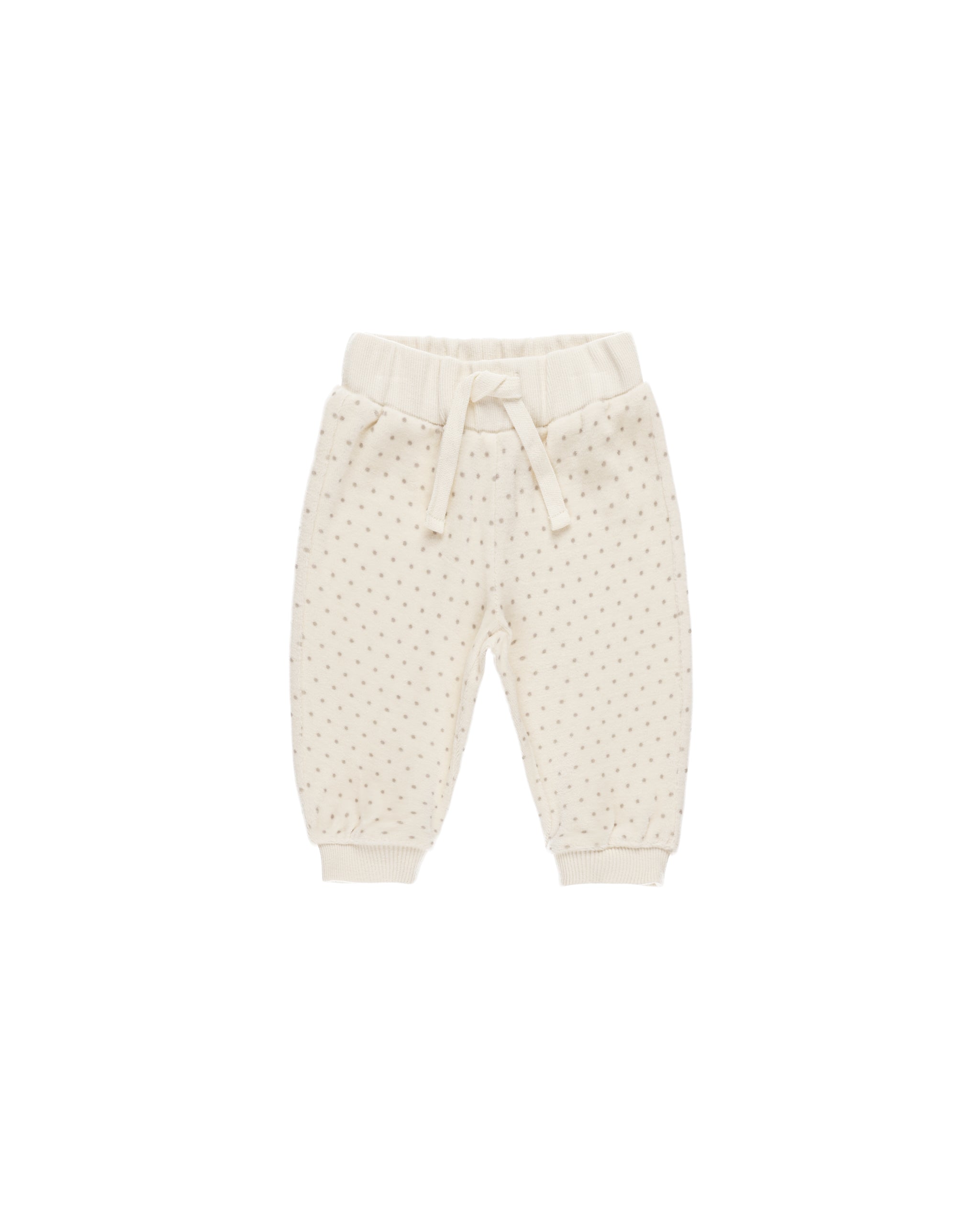 Velour Relaxed Sweatpant || Polka Dot