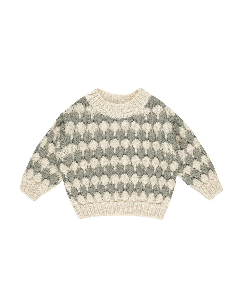 Bubble Knit Sweater || Laurel Stripe