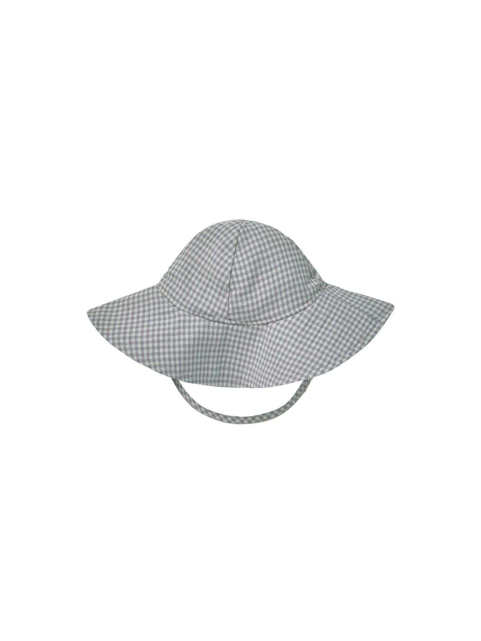 Woven Sun Hat | Blue Gingham