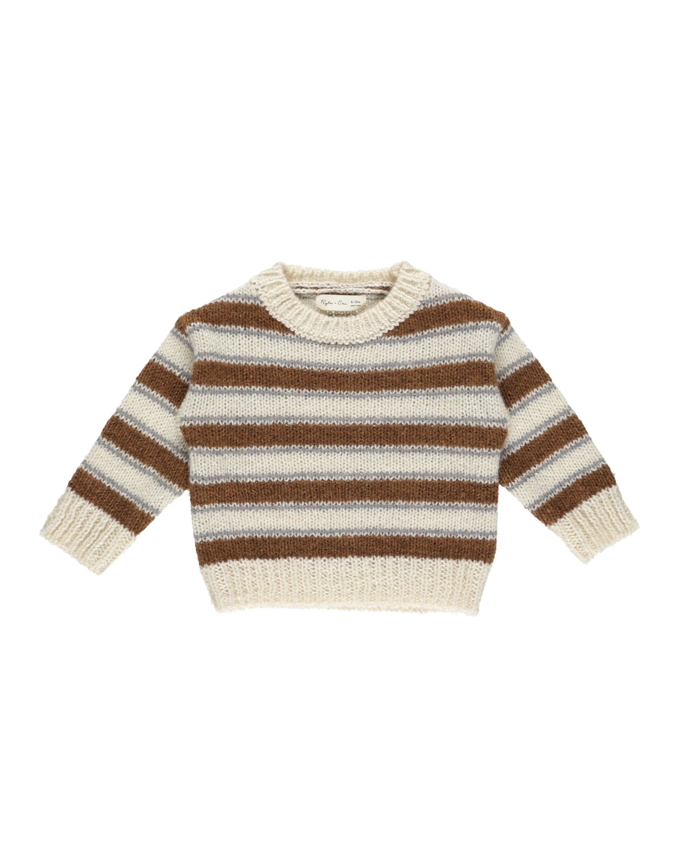 Aspen Sweater || Saddle Stripe