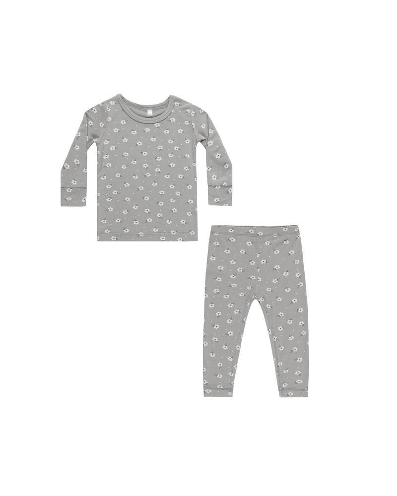 Bamboo Pajama Set || Blue Ditsy